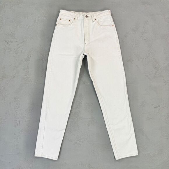 Vintage 1995 Levi's 550 Off-White Denim Jeans MADE IN USA Fit 32 x 33 - Picture 1 of 8